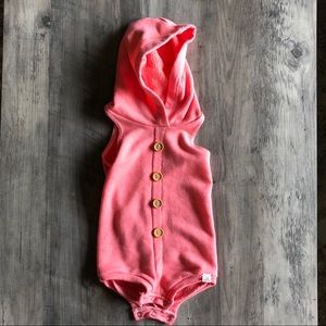 Lulu and Roo hooded romper